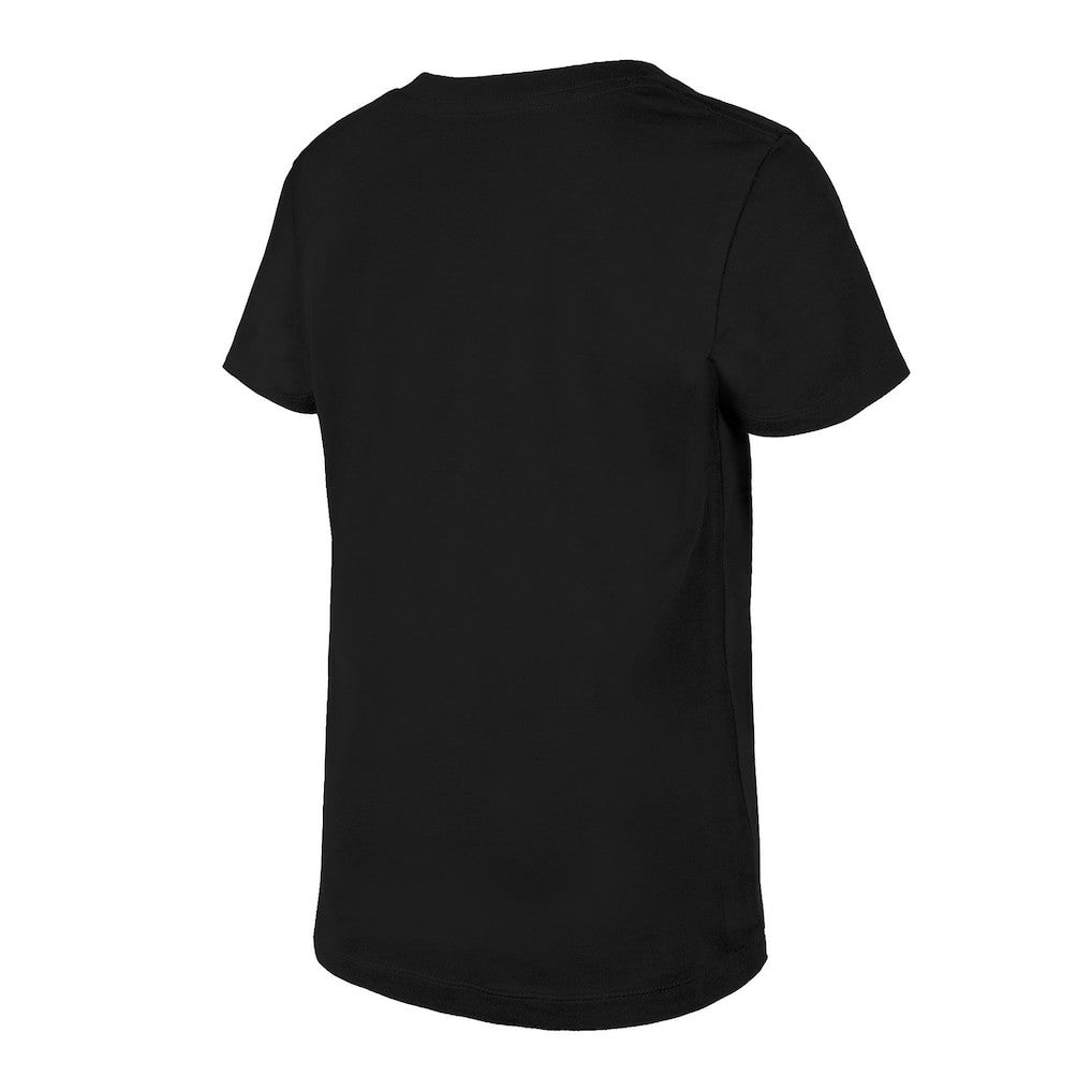 Las Vegas Raiders New Era Girls Youth Reverse Sequin V-Neck T-Shirt - Black for sale