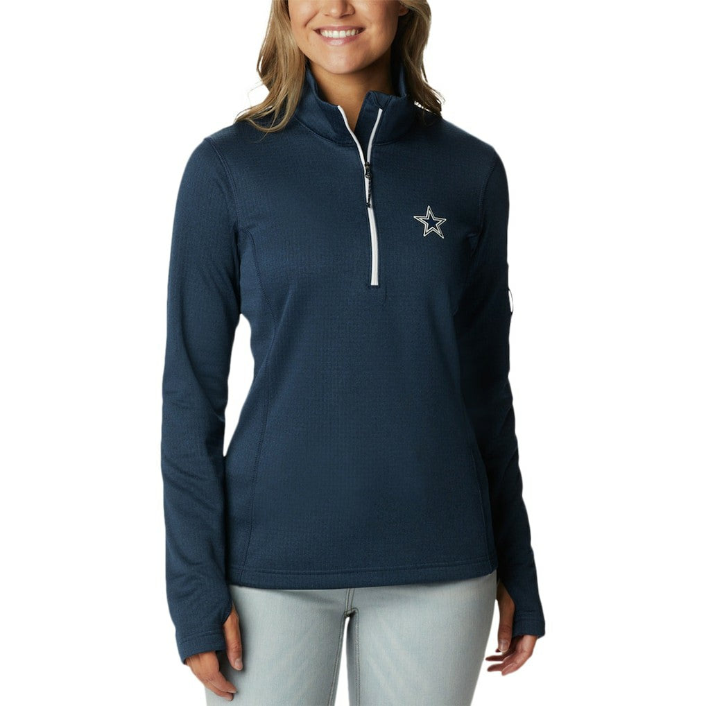 Dallas Cowboys Women's Park View Omni-Wick Half-Zip Top - Navy on sale