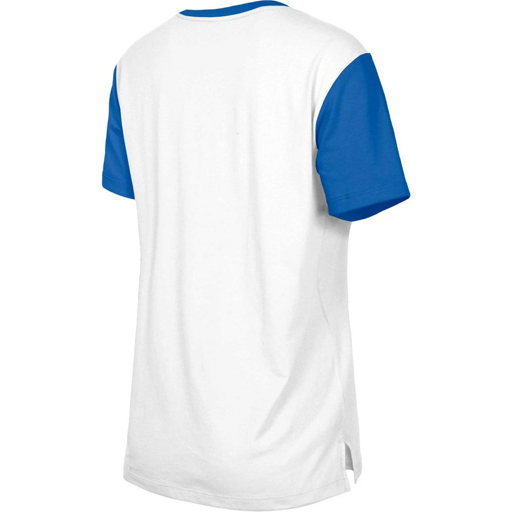 Indianapolis Colts New Era Women's Third Down Colorblock T-Shirt - White/Royal online