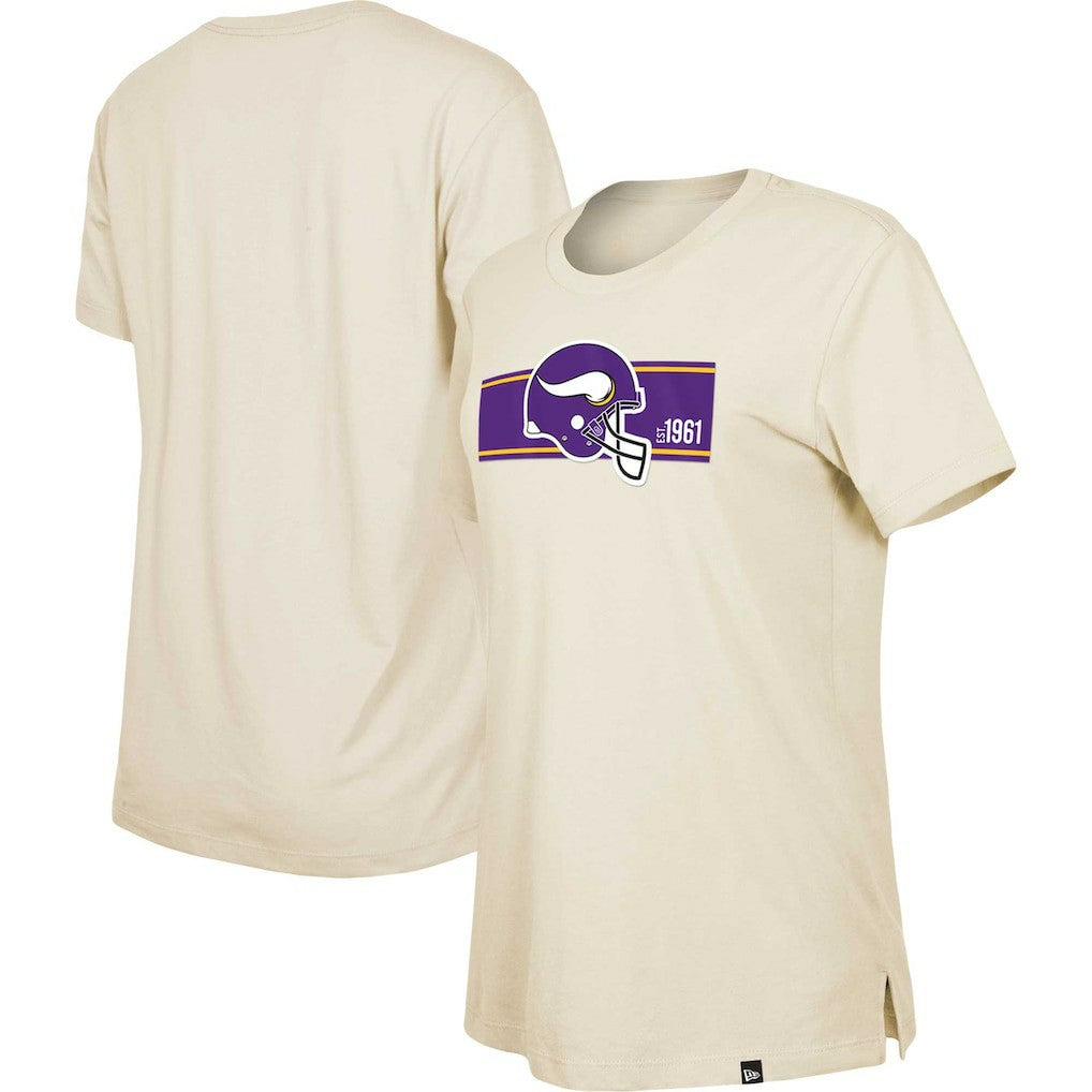 Minnesota Vikings New Era Women's Third Down Historic T-Shirt - Tan online