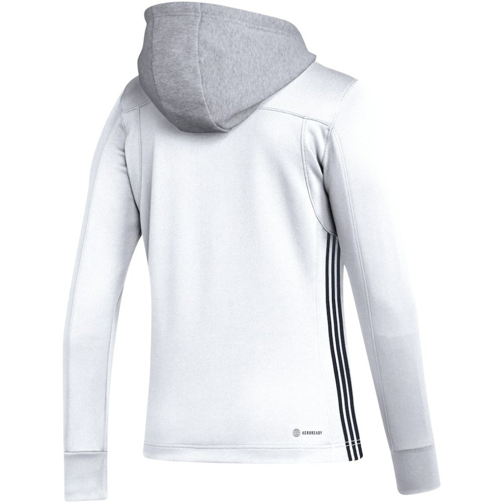 Los Angeles Kings adidas Women's Refresh Skate Lace AEROREADY Pullover Hoodie White