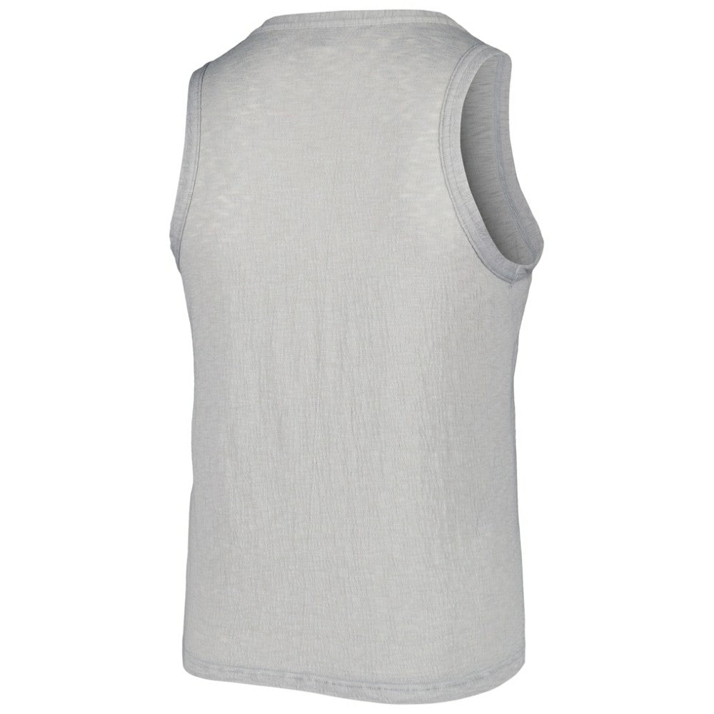 Chicago White Sox Soft as a Grape Women's Plus Size High Neck Tri-Blend Tank Top - Gray