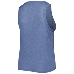 Tampa Bay Rays Soft as a Grape Women's Plus Size High Neck Tri-Blend Tank Top - Navy