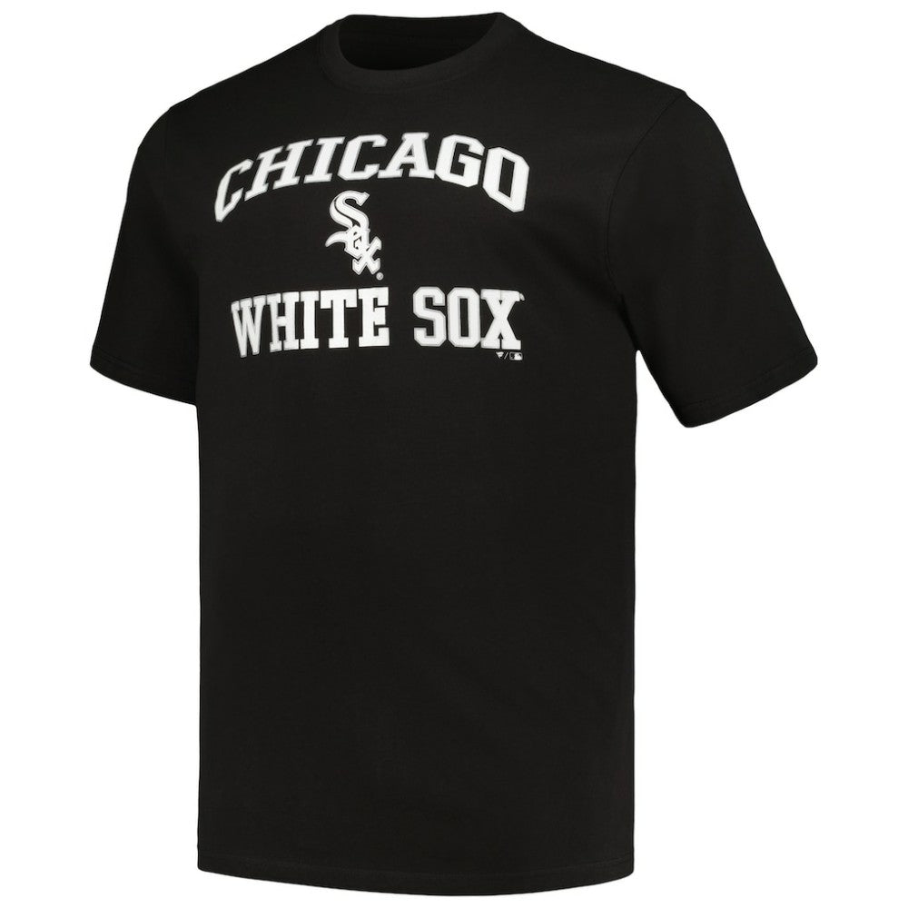 Chicago White Sox Profile Big & Tall T-Shirt Combo Pack - Black/Heather Gray