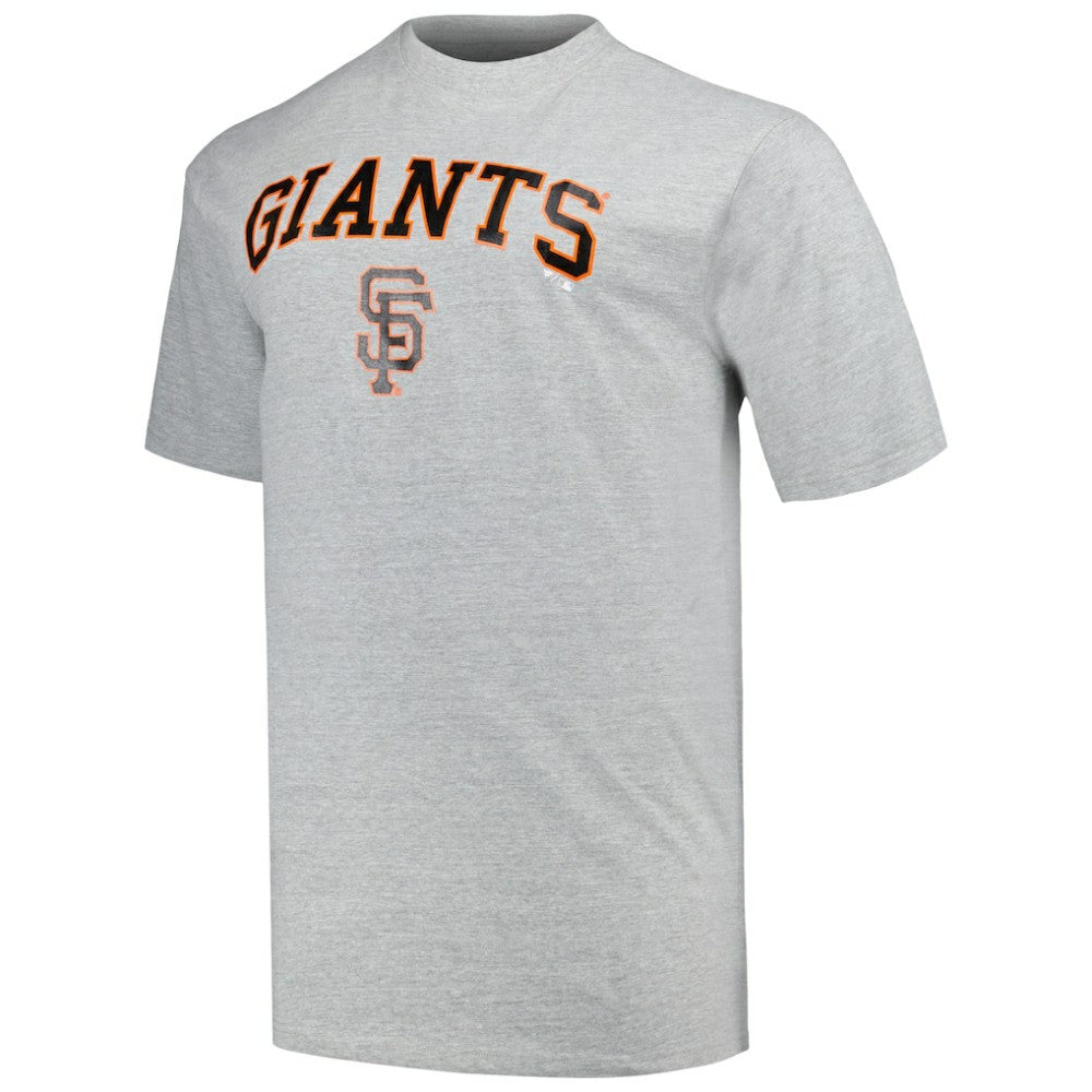 San Francisco Giants Profile Big & Tall T-Shirt Combo Pack - Black/Heather Gray