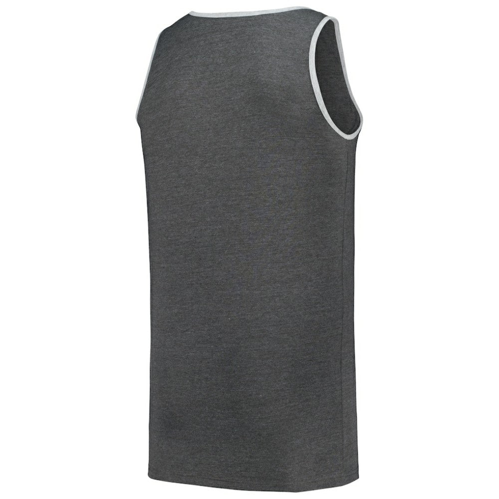 Atlanta Braves Profile Big & Tall Arch Over Logo Tank Top - Heather Charcoal