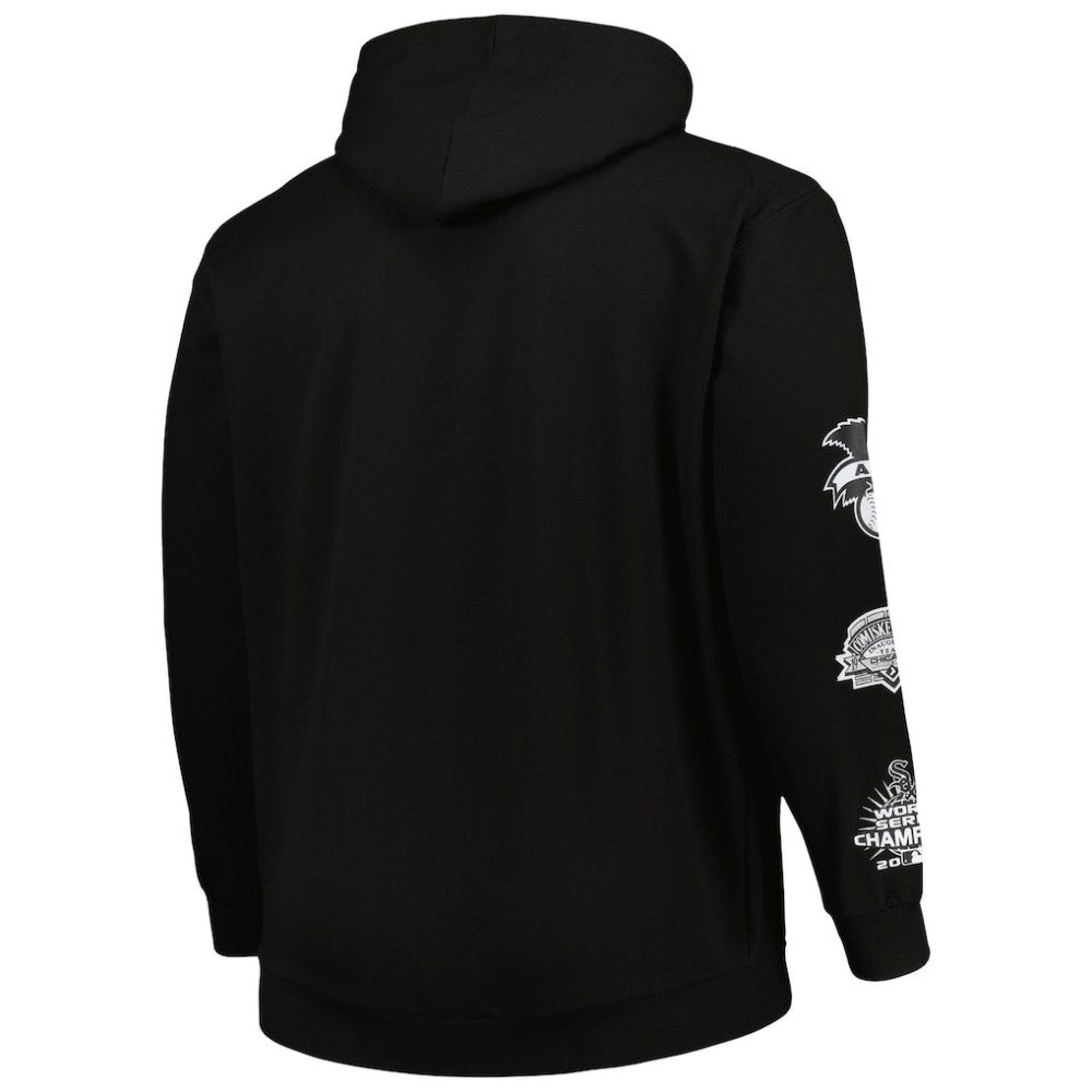 Chicago White Sox Big & Tall Fleece Pullover Hoodie - Black