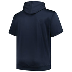 Minnesota Twins Profile Big & Tall Contrast Short Sleeve Pullover Hoodie - Navy