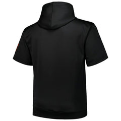 San Francisco Giants Profile Big & Tall Contrast Short Sleeve Pullover Hoodie - Black