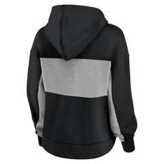 Chicago White Sox Women's Filled Stat Sheet Pullover Hoodie - Black