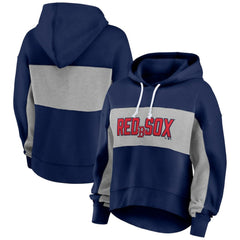Boston Red Sox Women's Filled Stat Sheet Pullover Hoodie - Navy
