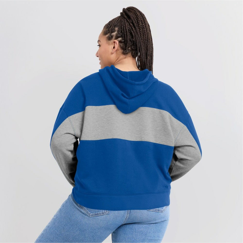 Chicago Cubs Women's Filled Stat Sheet Pullover Hoodie - Royal