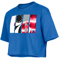Philadelphia 76ers Women's Cropped T-Shirt - Royal | New Era for sale