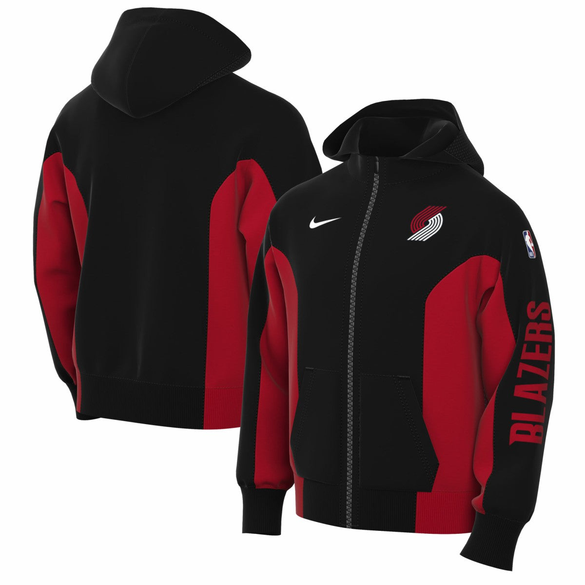 Portland Trail Blazers 2023/24 Authentic Showtime Full-Zip Hoodie - Black | Nike cheap