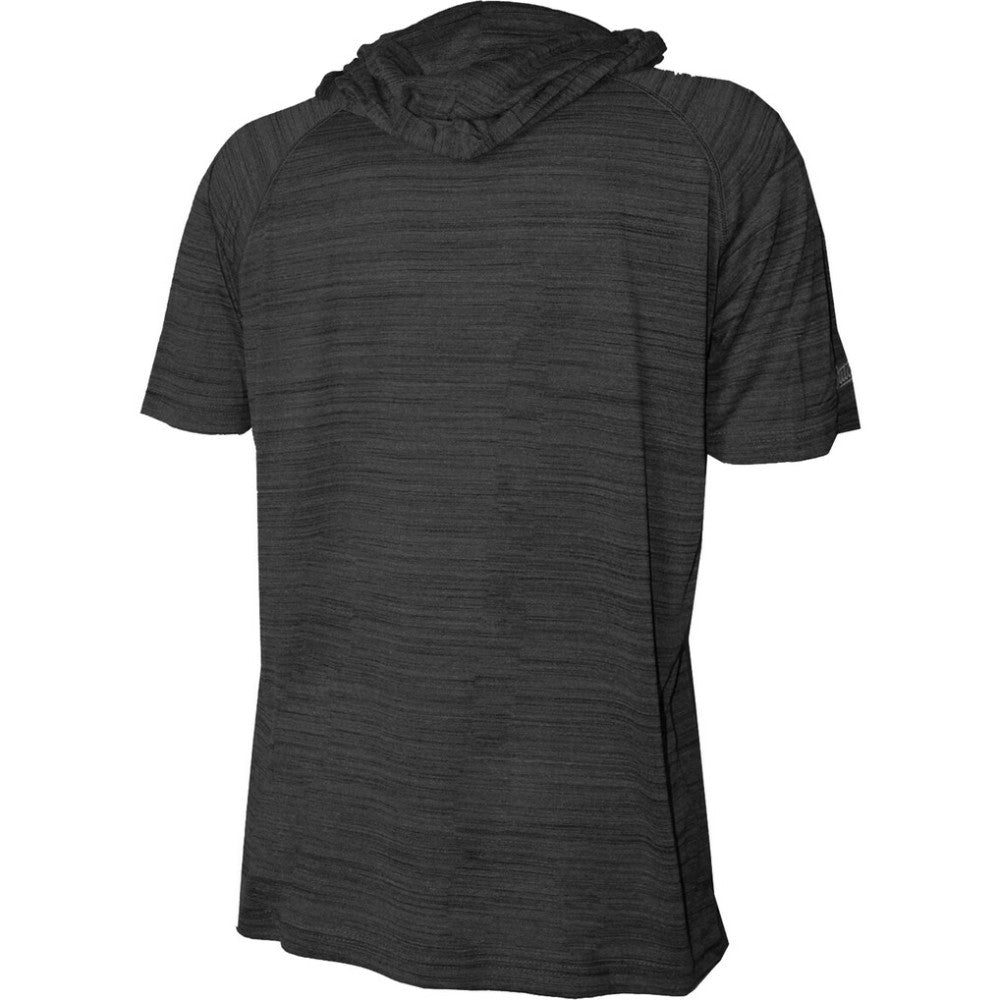 San Francisco Giants Stitches Youth Raglan Short Sleeve Pullover Hoodie - Heather Black