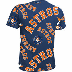 Houston Astros Stitches Youth Allover Team T-Shirt - Navy