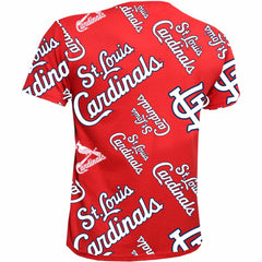 St. Louis Cardinals Stitches Youth Allover Team T-Shirt - Red