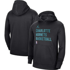 Charlotte Hornets Jordan Brand Unisex 2023/24 Performance Spotlight On-Court Practice Pullover Hoodie - Black online