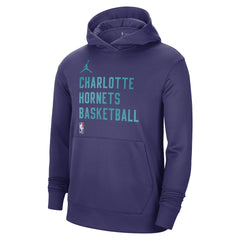 Charlotte Hornets Jordan Brand Unisex 2023/24 Performance Spotlight On-Court Practice Pullover Hoodie - Purple for sale