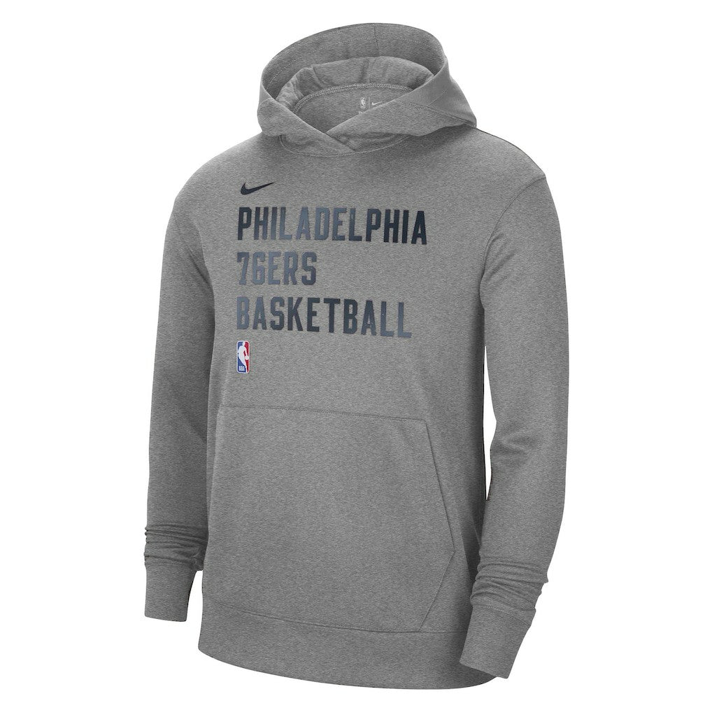 Philadelphia 76ers Unisex 2023/24 Performance Spotlight On-Court Practice Pullover Hoodie - Heather Gray | Nike sale