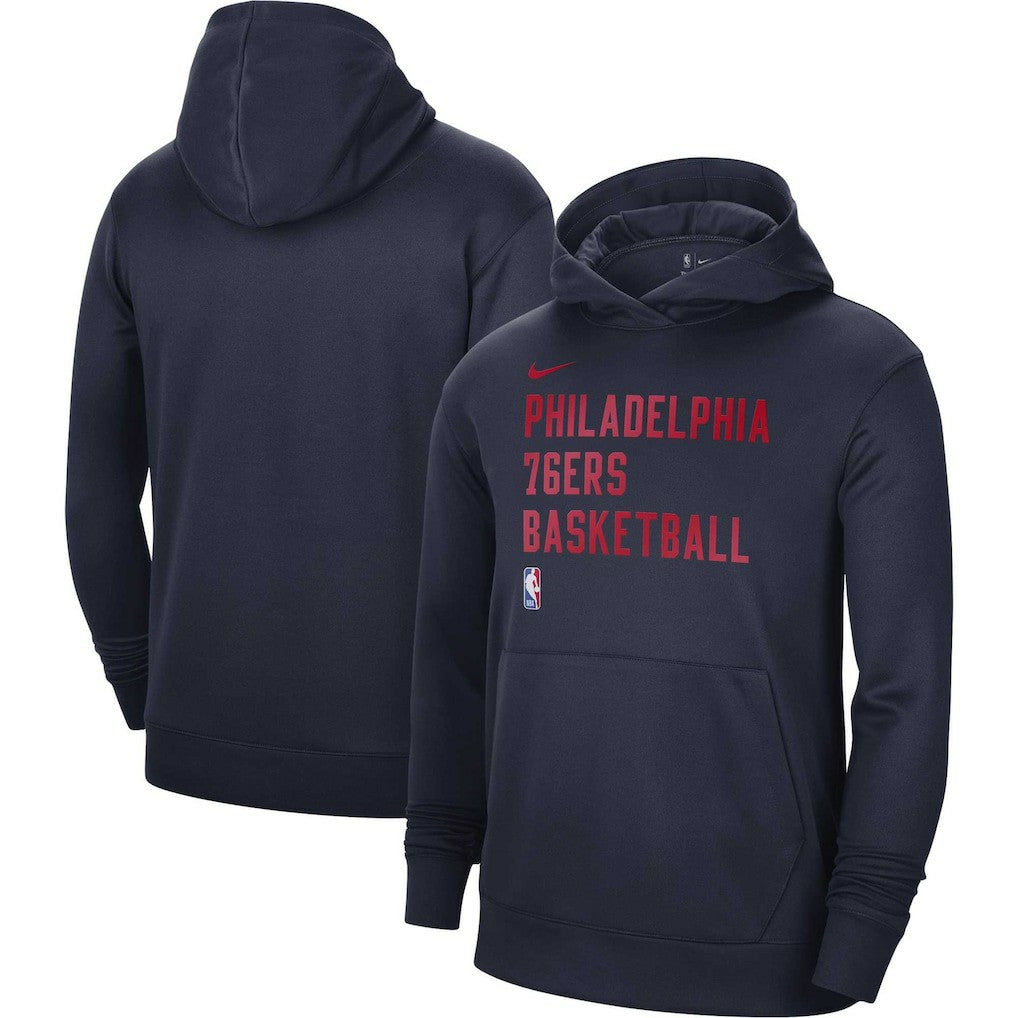 Philadelphia 76ers Unisex 2023/24 Performance Spotlight On-Court Practice Pullover Hoodie - Navy | Nike outlet