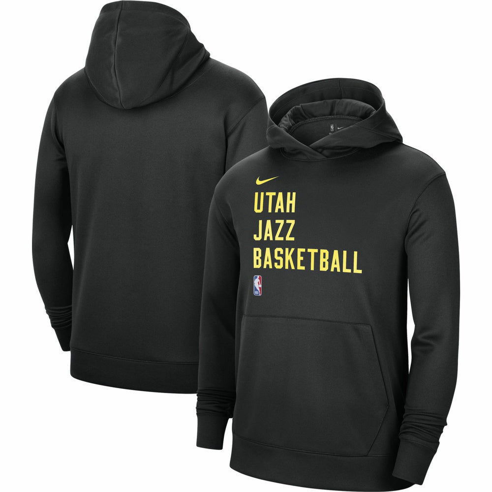 Utah Jazz Unisex 2023/24 Performance Spotlight On-Court Practice Pullover Hoodie - Black | Nike discount