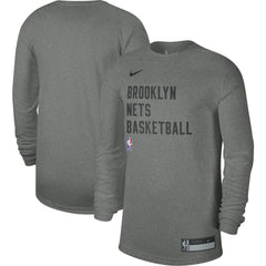 Brooklyn Nets Unisex 2023/24 Legend On-Court Practice Long Sleeve T-Shirt - Heather Gray | Nike on sale