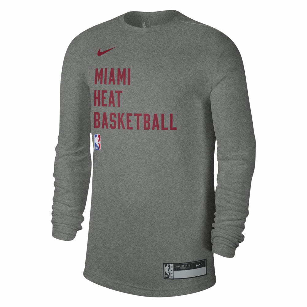 Miami Heat Unisex 2023/24 Legend On-Court Practice Long Sleeve T-Shirt - Heather Gray | Nike online