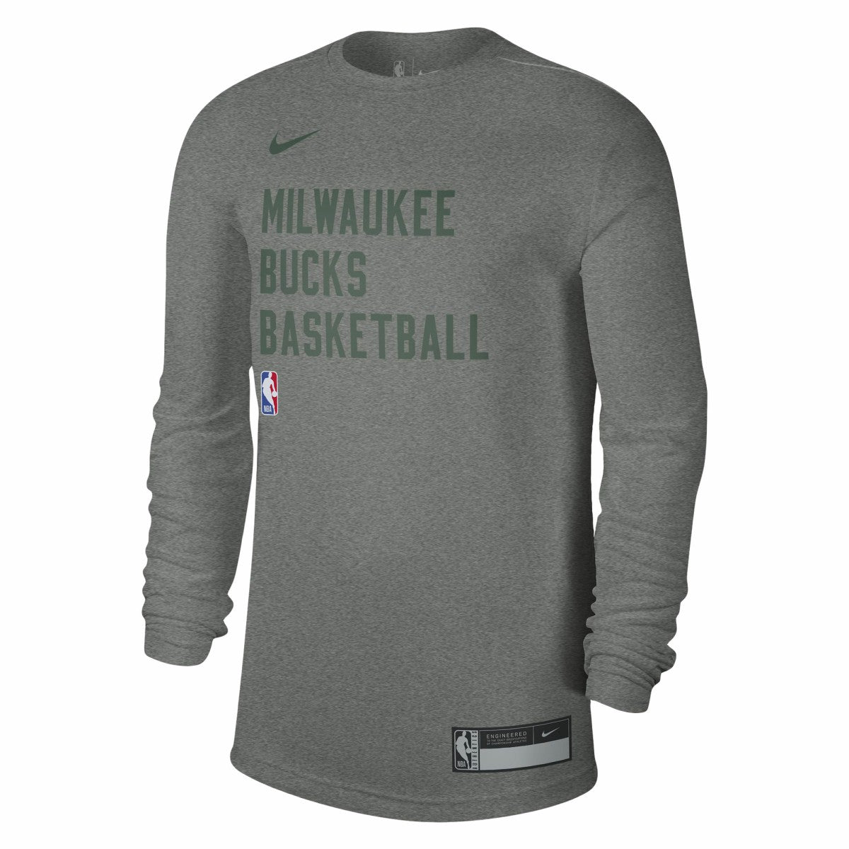 Milwaukee Bucks Unisex 2023/24 Legend On-Court Practice Long Sleeve T-Shirt - Heather Gray | Nike shop