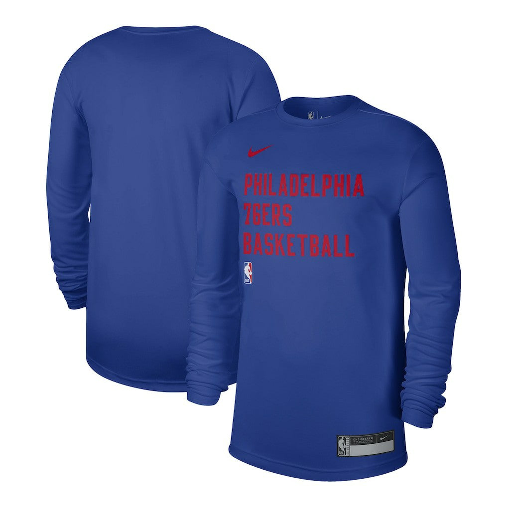 Philadelphia 76ers Unisex 2023/24 Legend On-Court Practice Long Sleeve T-Shirt - Royal | Nike for sale