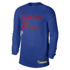 Philadelphia 76ers Unisex 2023/24 Legend On-Court Practice Long Sleeve T-Shirt - Royal | Nike for sale