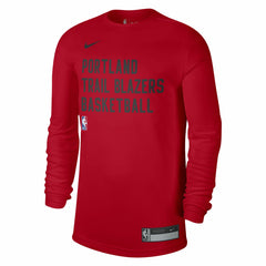 Portland Trail Blazers Unisex 2023/24 Legend On-Court Practice Long Sleeve T-Shirt - Red | Nike discount