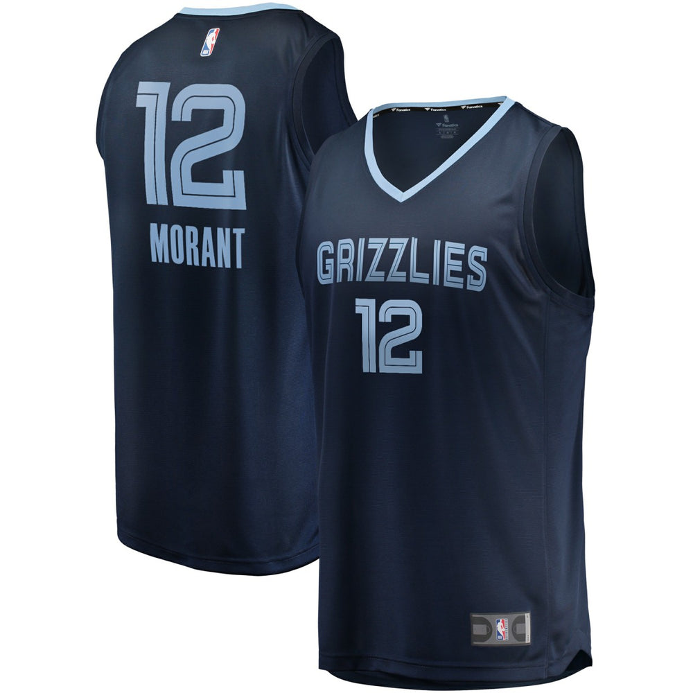 Ja Morant Memphis Grizzlies Big & Tall Fast Break Player Jersey - Navy - Icon Edition | Fanatics discount