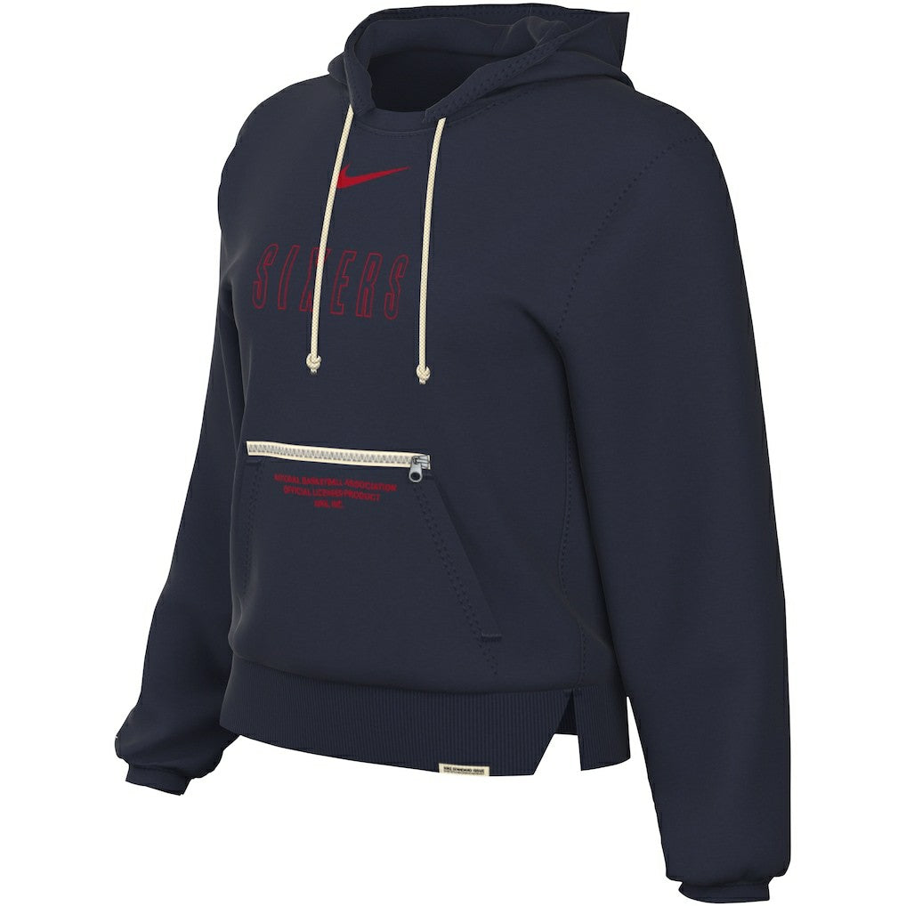 Philadelphia 76ers Women's Courtside Standard Issue Performance Pullover Hoodie - Navy | Nike outlet