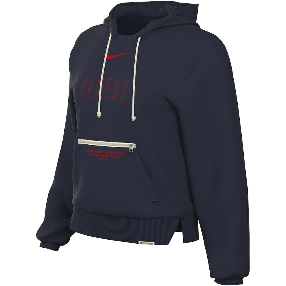 Philadelphia 76ers Women's Courtside Standard Issue Performance Pullover Hoodie - Navy | Nike outlet