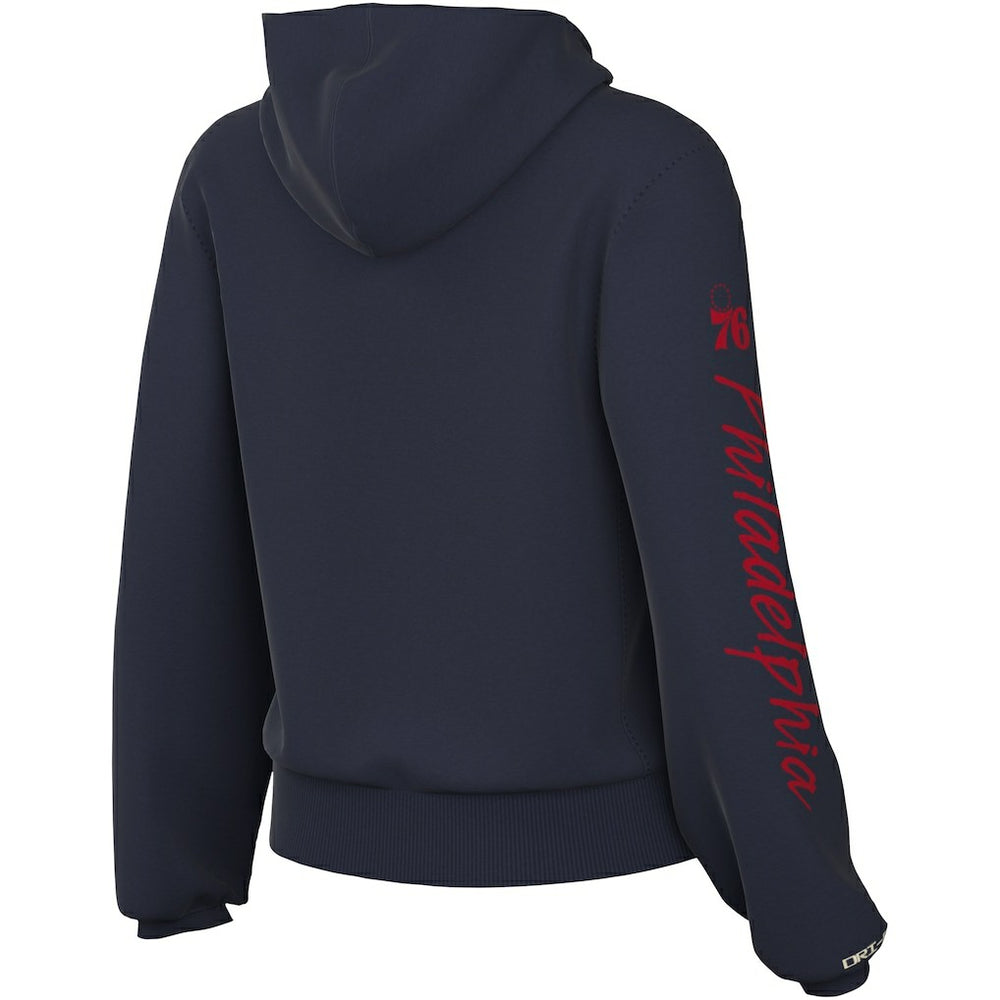Philadelphia 76ers Women's Courtside Standard Issue Performance Pullover Hoodie - Navy | Nike outlet
