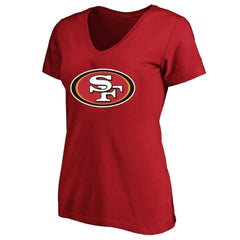 Christian McCaffrey San Francisco 49ers Women's Plus Size Fair Catch Name & Number Scoop Neck T-Shirt - Scarlet discount