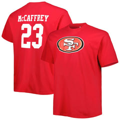 Christian McCaffrey San Francisco 49ers Big & Tall Player Name & Number T-Shirt - Scarlet online
