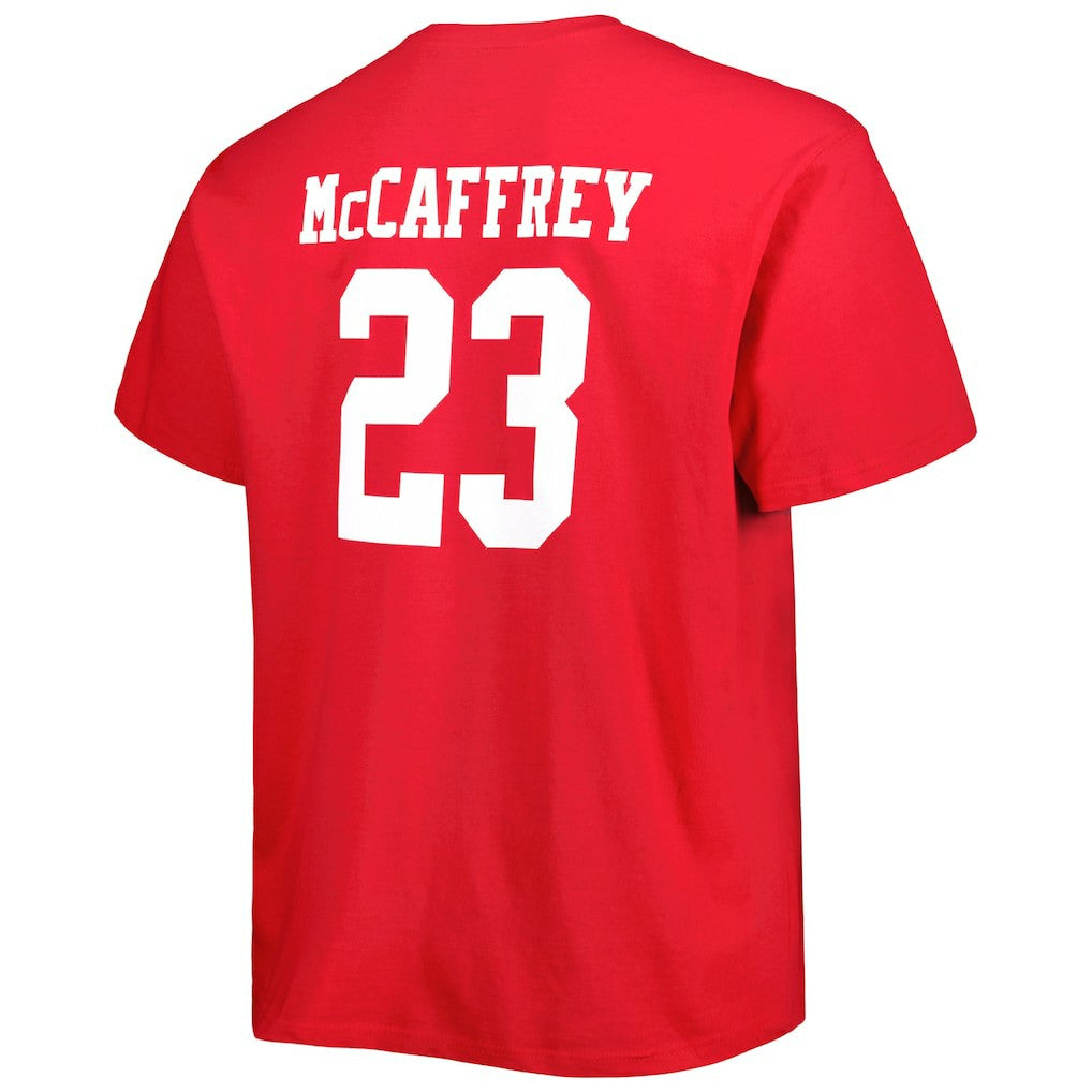 Christian McCaffrey San Francisco 49ers Big & Tall Player Name & Number T-Shirt - Scarlet online