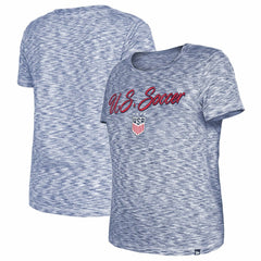 USWNT 5th & Ocean by New Era Women's Active Space Dye Jersey T-Shirt - Navy | New Era for sale