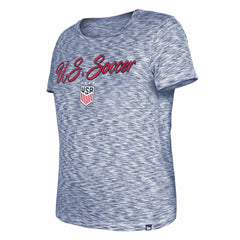 USWNT 5th & Ocean by New Era Women's Active Space Dye Jersey T-Shirt - Navy | New Era for sale