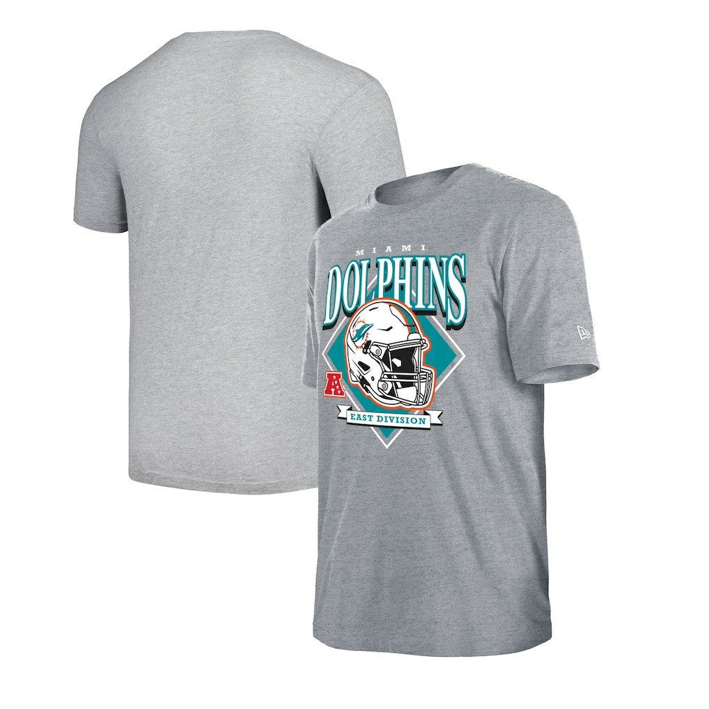 Miami Dolphins New Era Team Logo T-Shirt - Gray cheap