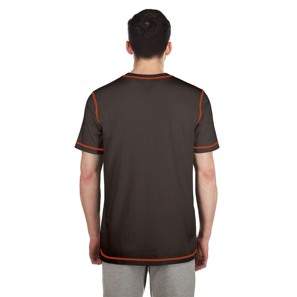 Cleveland Browns New Era Third Down Puff Print T-Shirt - Brown outlet
