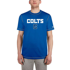 Indianapolis Colts New Era Third Down Puff Print T-Shirt - Royal discount