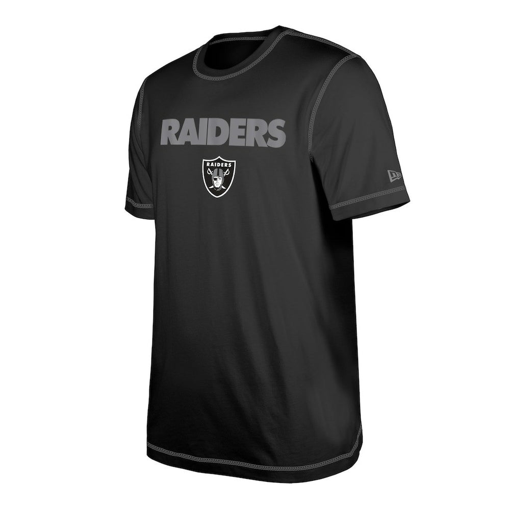 Las Vegas Raiders New Era Third Down Puff Print T-Shirt - Black for sale