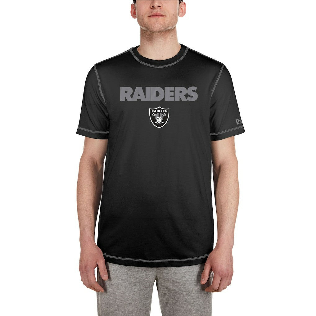 Las Vegas Raiders New Era Third Down Puff Print T-Shirt - Black for sale