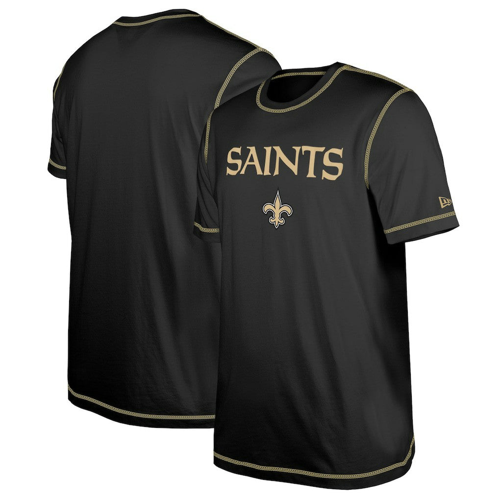 New Orleans Saints New Era Third Down Puff Print T-Shirt - Black for sale