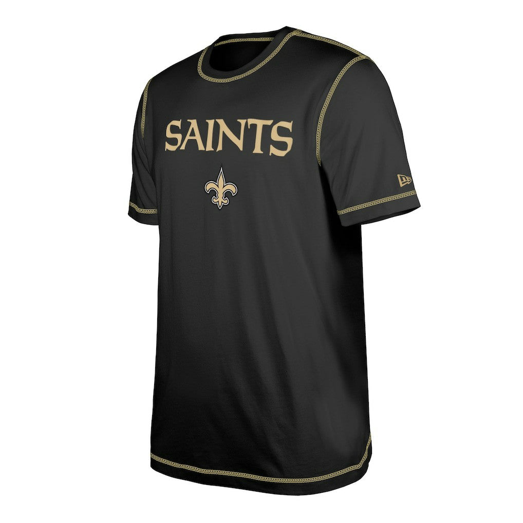 New Orleans Saints New Era Third Down Puff Print T-Shirt - Black for sale