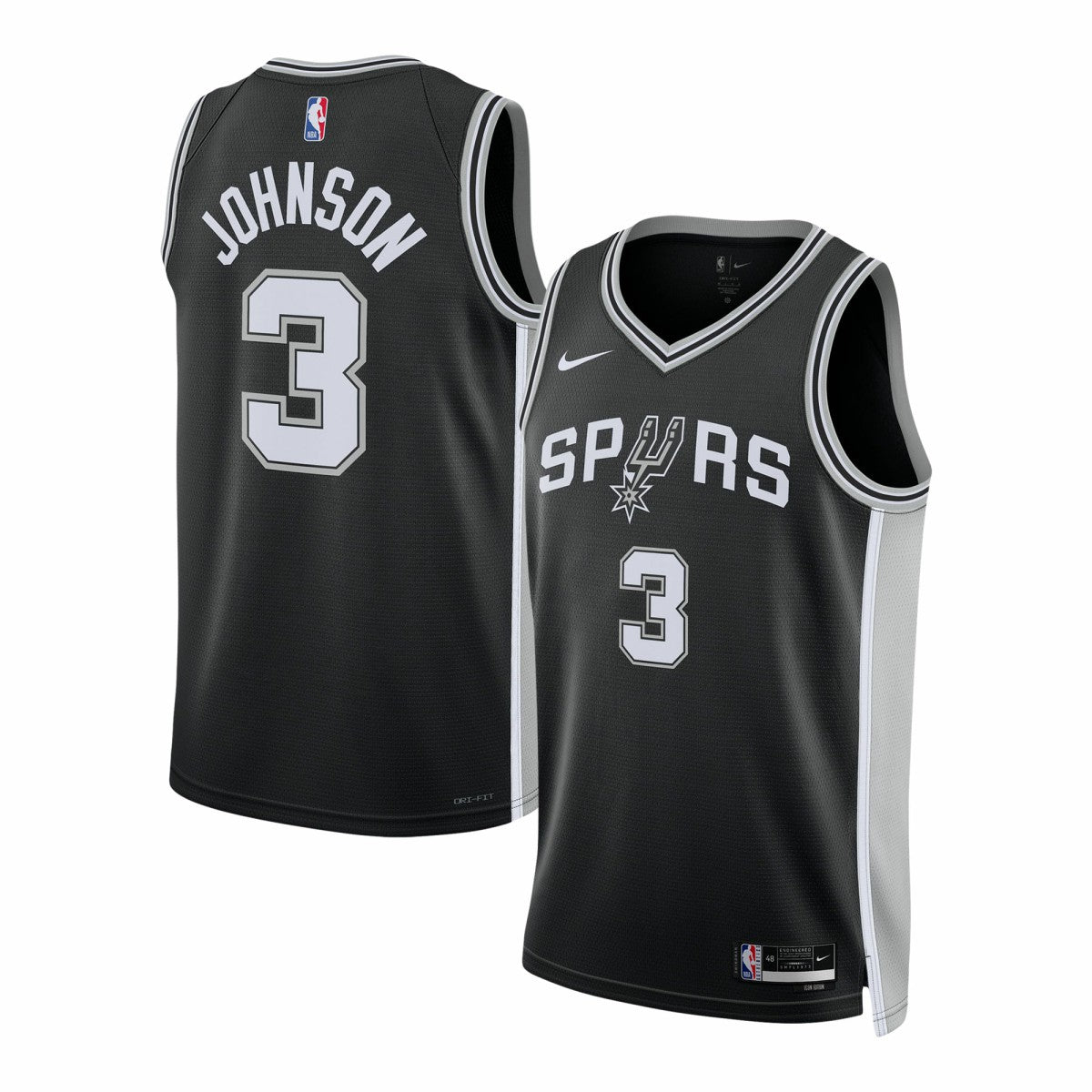 Keldon Johnson San Antonio Spurs Unisex Swingman Jersey - Icon Edition - Black | Nike discount