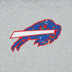 Buffalo Bills New Era Women's Floral Raglan Pullover Hoodie - Gray sale